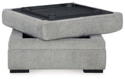 Casselbury Cement 2-Piece Sectional with Ottoman from Ashley - Lara Furniture