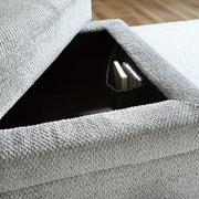 Casselbury Cement 2-Piece Sectional with Ottoman from Ashley - Lara Furniture