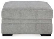 Casselbury Cement 2-Piece Sectional with Ottoman from Ashley - Lara Furniture