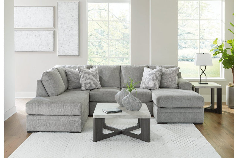 Casselbury Cement 2 - Piece LAF Chaise Sectional - Lara FurnitureSectional