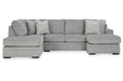 Casselbury Cement 2 - Piece LAF Chaise Sectional - Gate FurnitureSectional