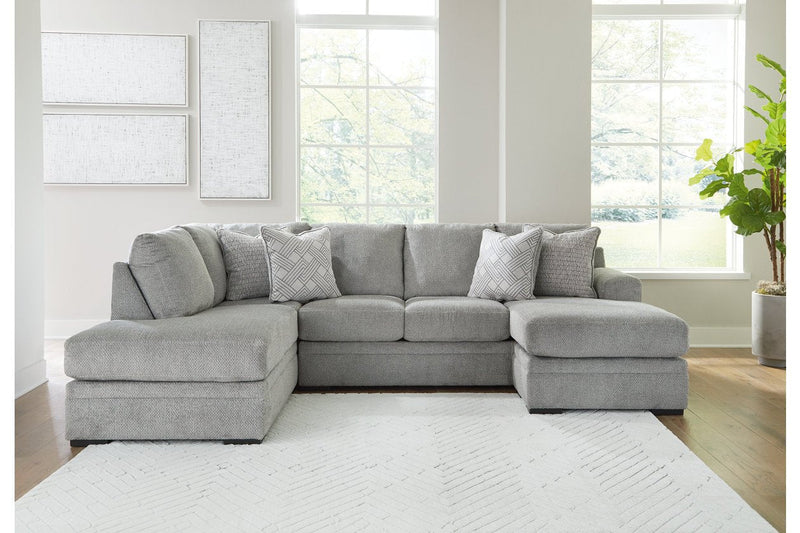 Casselbury Cement 2 - Piece LAF Chaise Sectional - Lara FurnitureSectional