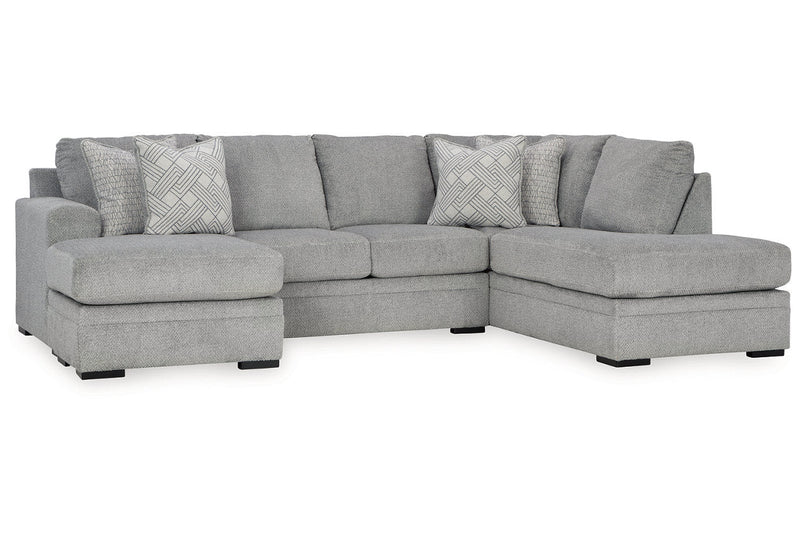 Casselbury Cement 2 - Piece RAF Chaise Sectional - Lara FurnitureSectional