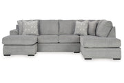 Casselbury Cement 2 - Piece RAF Chaise Sectional - Lara FurnitureSectional