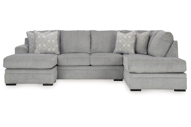 Casselbury Cement 2 - Piece RAF Chaise Sectional - Lara FurnitureSectional