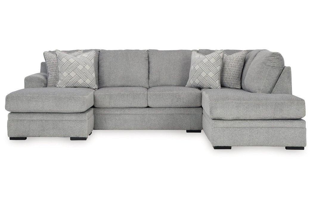 Casselbury Cement 2 - Piece RAF Chaise Sectional - Gate FurnitureSectional