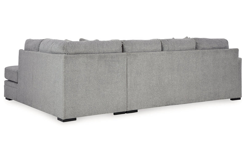 Casselbury Cement 2 - Piece RAF Chaise Sectional - Lara FurnitureSectional