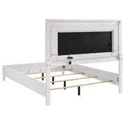 Cassia 4-piece Queen LED Bedroom Set White High Gloss - 215791Q-S4