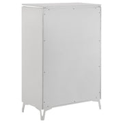 Cassia 5-drawer Bedroom Chest of Drawers White High Gloss - 215795