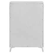 Cassia 5-drawer Bedroom Chest of Drawers White High Gloss - 215795