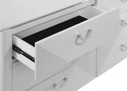 Cassia 6-drawer Bedroom Dresser Cabinet White High Gloss - 215793