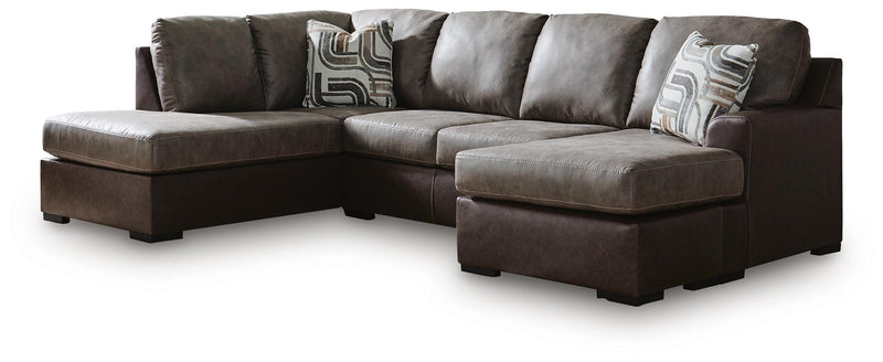 Castille Way Fossil 2-Piece Sleeper Sectional with Chaise - PC62703S4