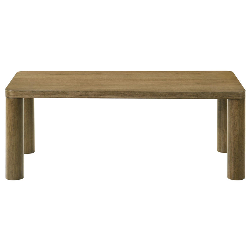 Castlewood 2-piece Cocktail Coffee Table Set Brown Oak - 710858-S2