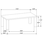 Castlewood Engineered Wood Cocktail Coffee Table Light Oak - 710868