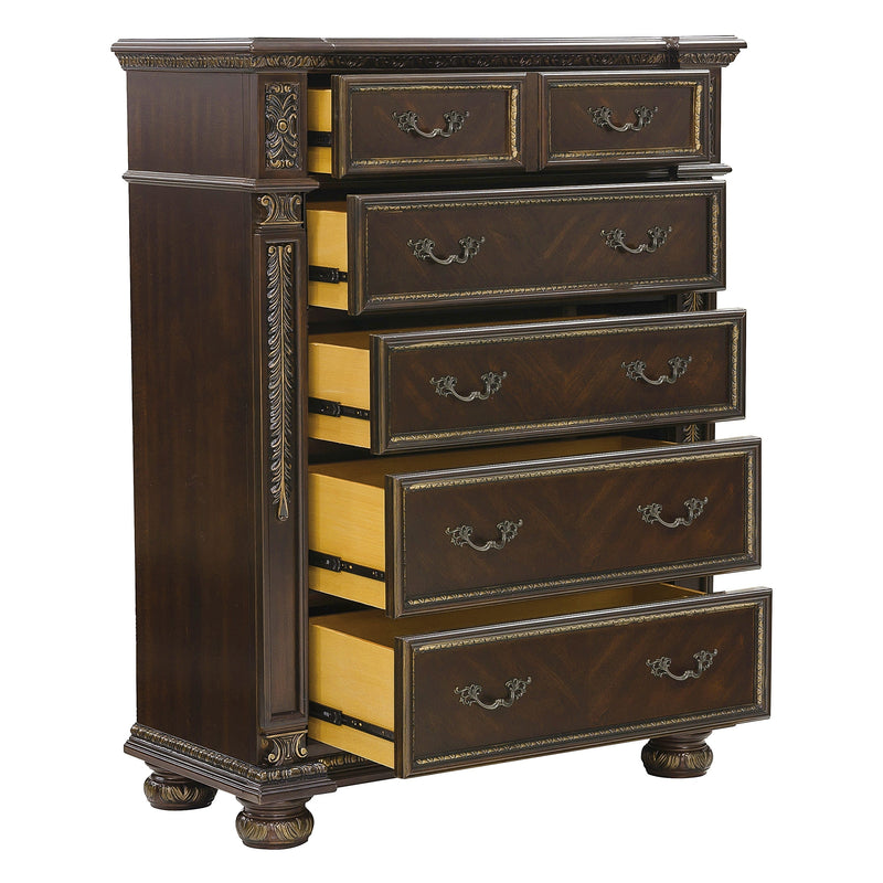 Catalonia Cherry Poster Bedroom Set - Lara FurnitureBedroom Set