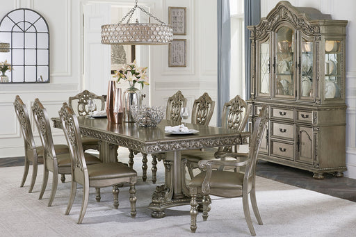 Catalonia Platinum Gold Extendable Dining Set - Lara FurnitureDining Room Set