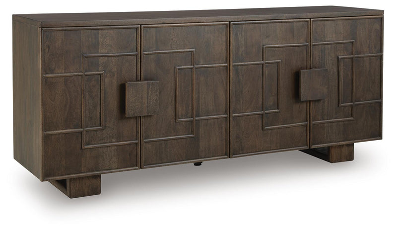 Cato Dark Brown Accent Cabinet - A4000682