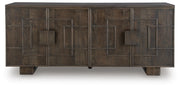 Cato Dark Brown Accent Cabinet - A4000682