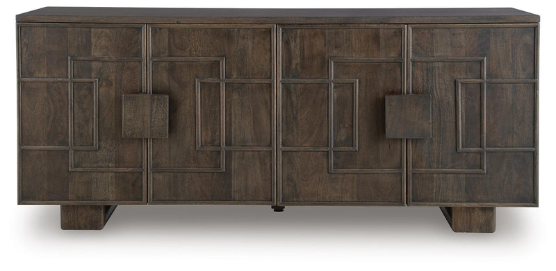 Cato Dark Brown Accent Cabinet - A4000682