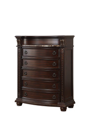 Cavalier Brown Marble Insert Chest - Lara FurnitureChest