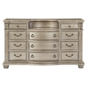 Cavalier Silver Upholstered Sleigh Bedroom Set - Lara FurnitureBedroom Set