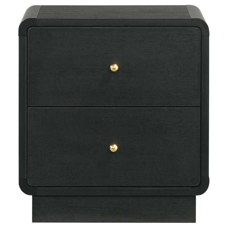 Cavelle 2-drawer Nightstand Bedside Table Black - 223662