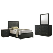 Cavelle 4-piece Twin Bedroom Set Black - 223661T-S4