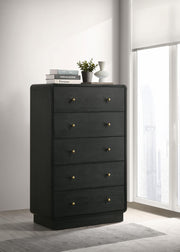 Cavelle 5-drawer Chest of Drawers Black - 223665