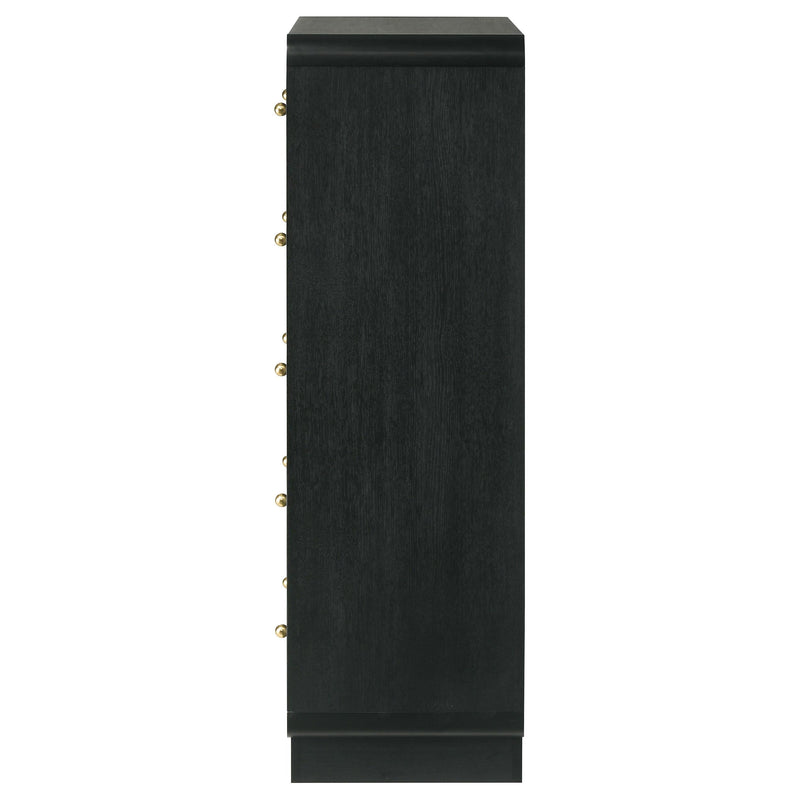 Cavelle 5-drawer Chest of Drawers Black - 223665