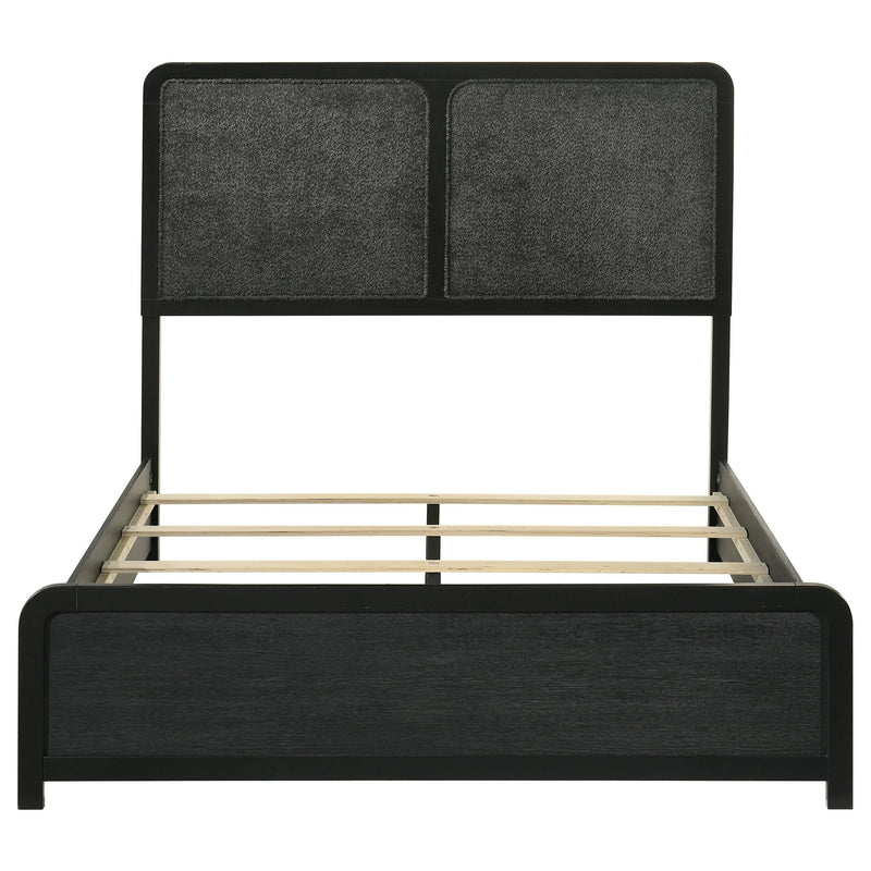 Cavelle 51-inch Upholstered Full Panel Bed Black - 223661F
