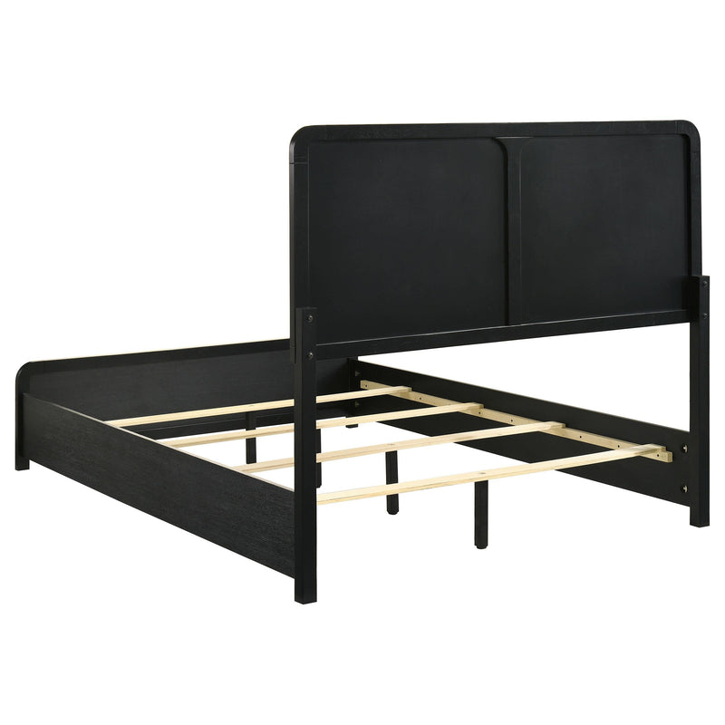 Cavelle 51-inch Upholstered Full Panel Bed Black - 223661F