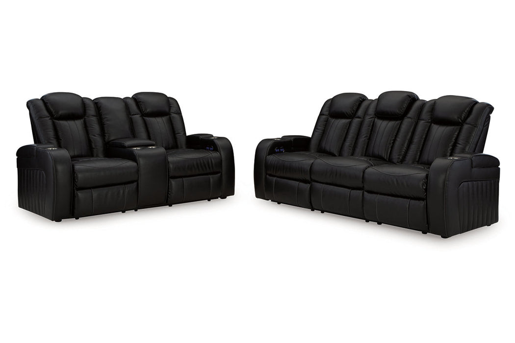 Caveman Den Midnight Power Reclining Living Room Set - Gate FurniturePower Reclining Living Room Set
