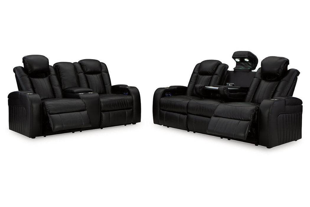 Caveman Den Midnight Power Reclining Living Room Set - Gate FurniturePower Reclining Living Room Set