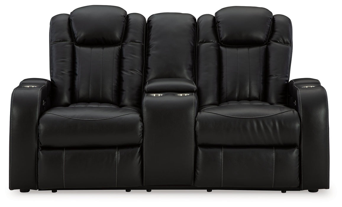 Caveman Den Power Reclining Loveseat with Console - Gate FurniturePower Reclining Loveseat