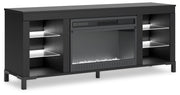 Cayberry 60" TV Stand with Electric Fireplace - Lara FurnitureEntertainment Center