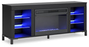 Cayberry 60" TV Stand with Electric Fireplace - Lara FurnitureEntertainment Center