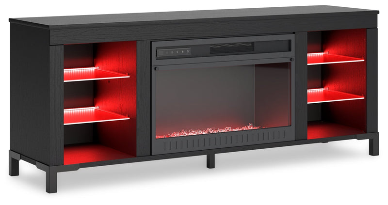 Cayberry 60" TV Stand with Electric Fireplace - Lara FurnitureEntertainment Center