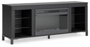 Cayberry 60" TV Stand with Electric Fireplace - Lara FurnitureEntertainment Center