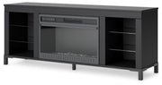 Cayberry 60" TV Stand with Electric Fireplace - Lara FurnitureEntertainment Center