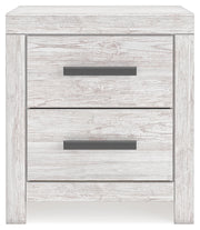 Cayboni King Panel Bed with Dresser and 2 Nightstands in Whitewash from Ashley - Lara Furniture