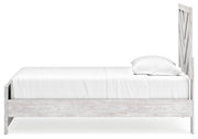 Cayboni Twin Panel Bed with Dresser and 2 Nightstands in Whitewash from Ashley - Lara Furniture