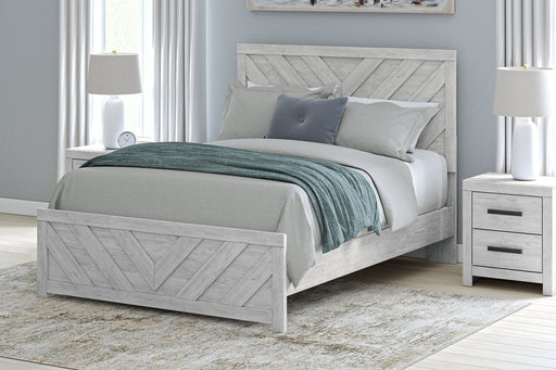 Cayboni Whitewash Queen Panel Bed - Gate FurnitureQueen Bed