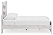 Cayboni Whitewash Queen Panel Bed - Lara FurnitureQueen Bed