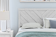 Cayboni Whitewash Queen Panel Bed - Lara FurnitureQueen Bed