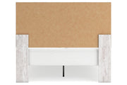 Cayboni Whitewash Queen Panel Bed - Lara FurnitureQueen Bed