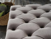 Cecilia Storage Ottoman (Pearla Grey) - Lara FurnitureOttoman