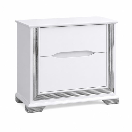 Cedar - 2 Drawers White Nightstand - B270-N
