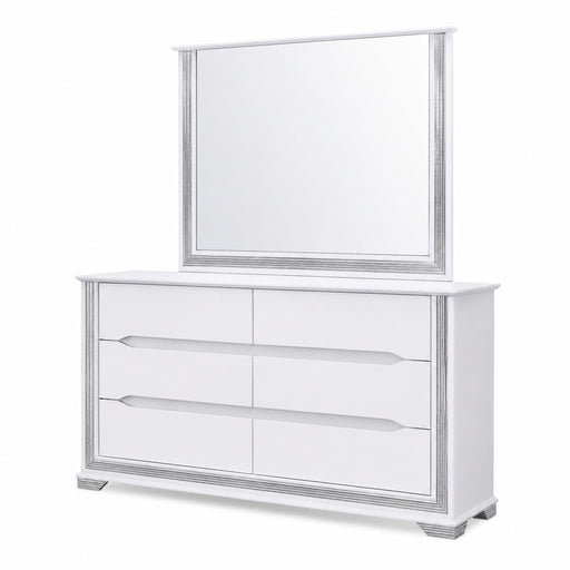 Cedar - 6 Drawers White Dresser - B270-D