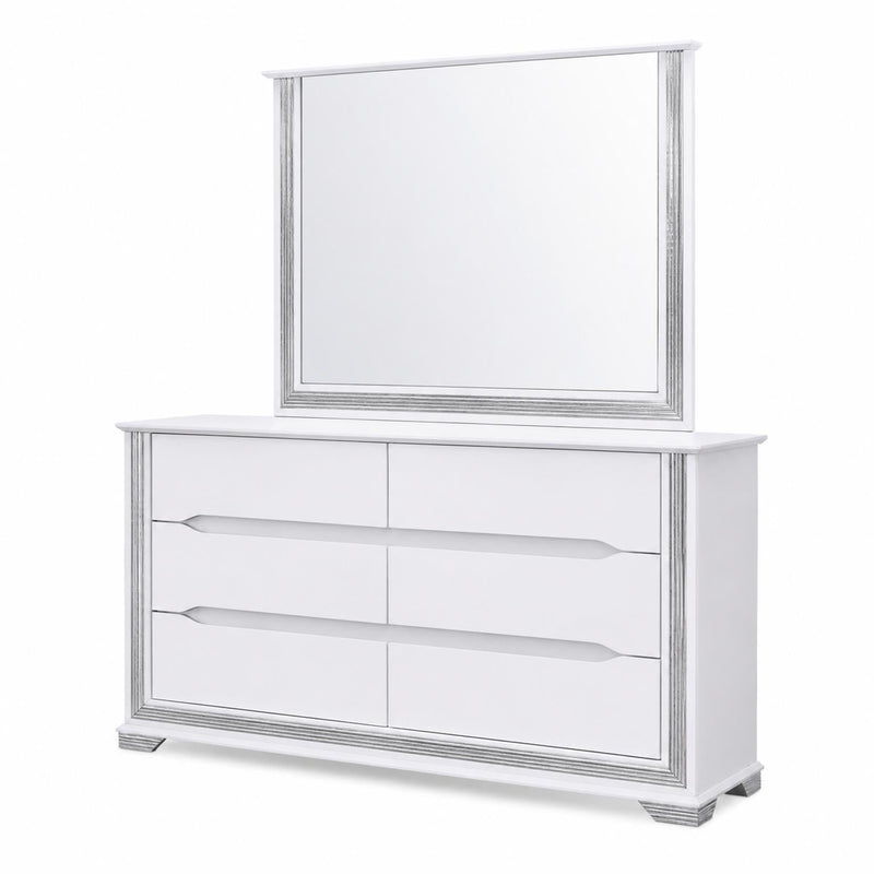 Cedar - White Mirror with LED Light - B270-M