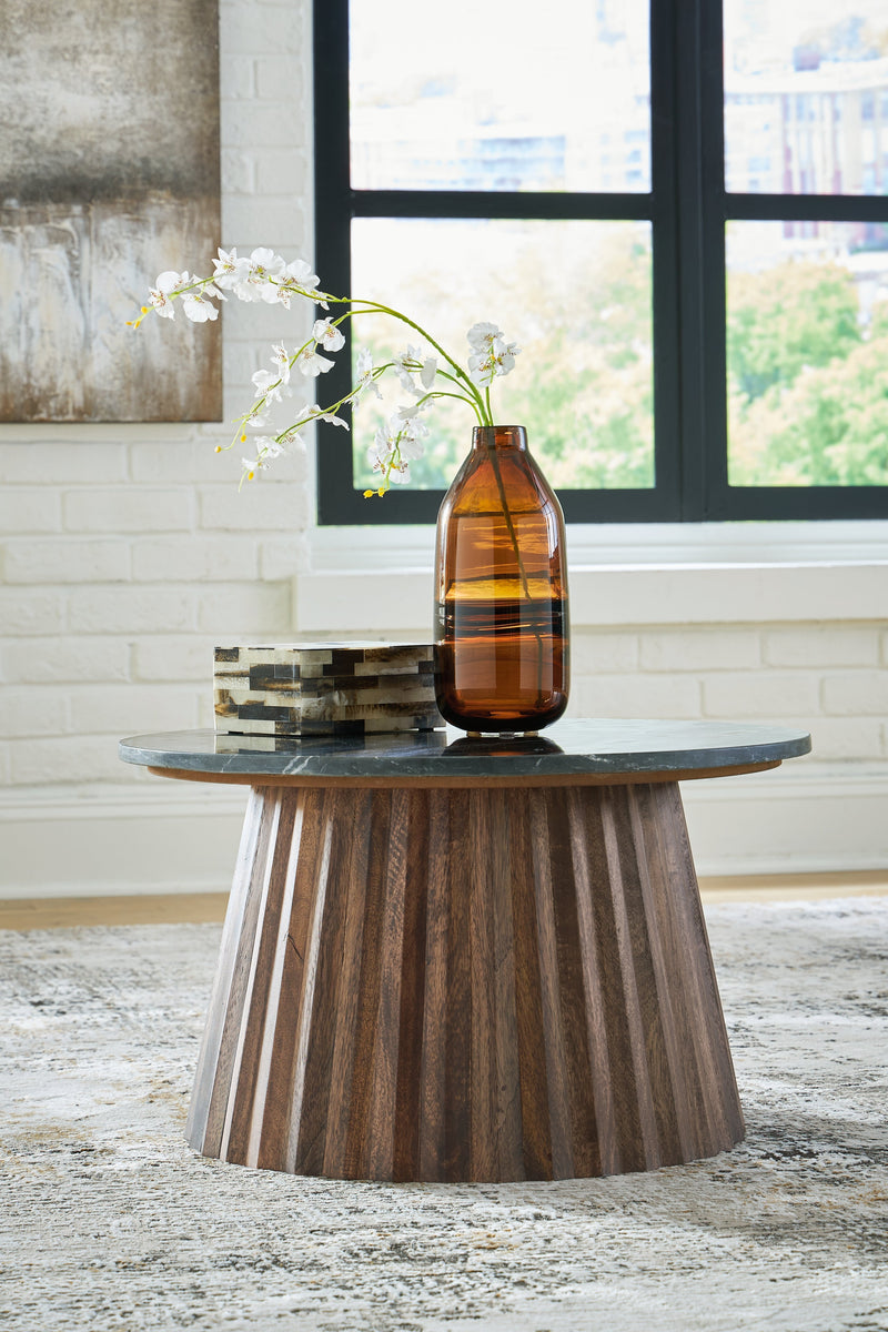 Ceilby Black/Brown Accent Coffee Table - A4000601